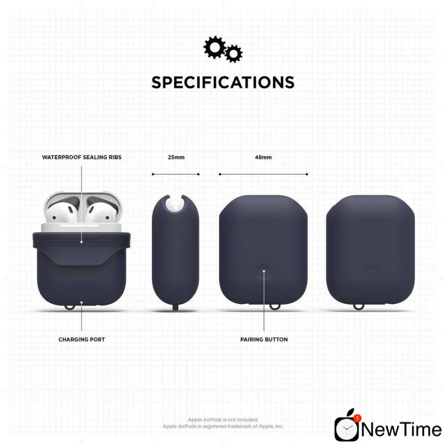 Elago Waterproof Case Jean Indigo for Airpods (EAPWF-BA-JIN) 